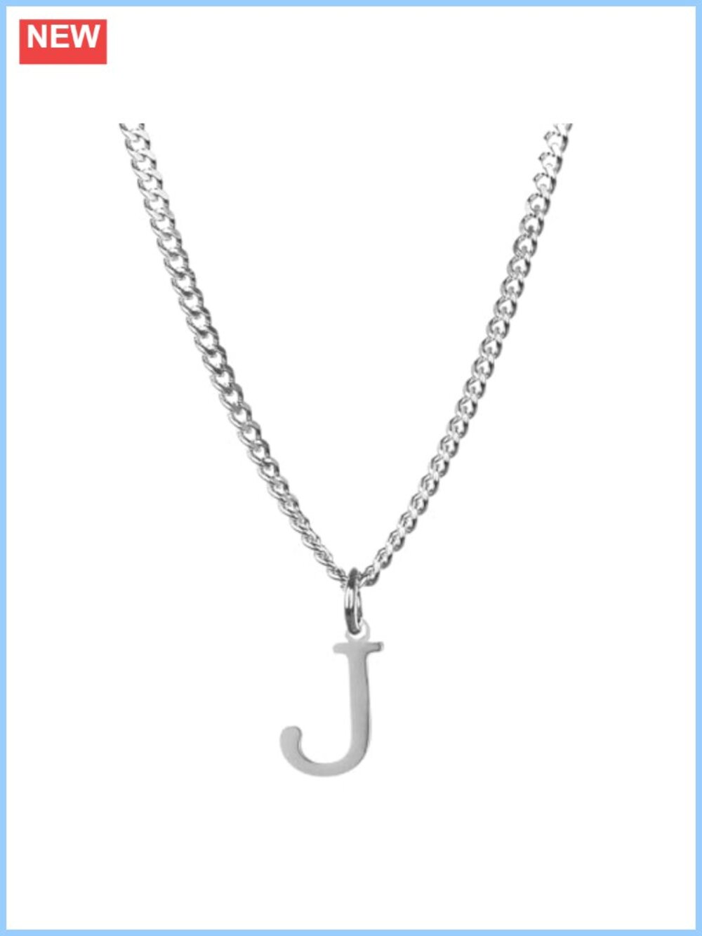 Personalized Initial Necklace Stainless Steel Gold Plated 3.5mm Cuban Chain